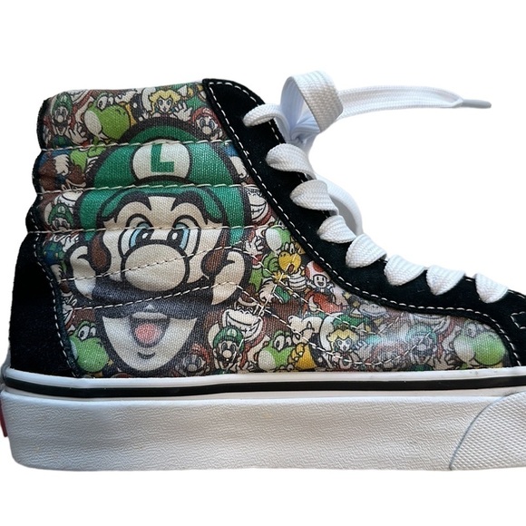 Nintendo 'Super Mario Bros Vans Sk8-Hi' Zip High Top Sneaker - size 6 - Picture 14 of 16